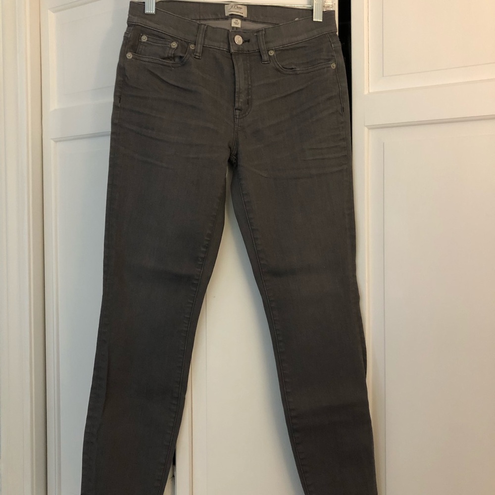 J crew gray toothpick jeans